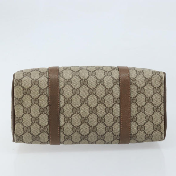 GUCCI GG Supreme Web Sherry Line Tasche PVC Beige Gold 39 02 006 Auth ep13397
