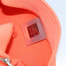 FENDI Mamma Baguette Shoulder Bag Nylon Orange Silver Auth ep13399-22