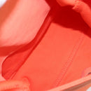 FENDI Mamma Baguette Shoulder Bag Nylon Orange Silver Auth ep13399-11