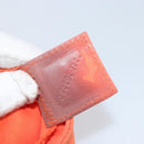FENDI Mamma Baguette Shoulder Bag Nylon Orange Silver Auth ep13399-12