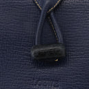 LOEWE Shoulder Bag Leather Navy Gold Auth ep13402-17