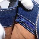 LOEWE Shoulder Bag Leather Navy Gold Auth ep13402-24