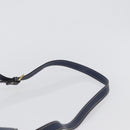 LOEWE Shoulder Bag Leather Navy Gold Auth ep13402-8