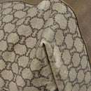 GUCCI GG Plus Supreme Web Sherry Line Tote Bag PVC Beige Gold Auth ep13405-16