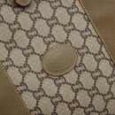 GUCCI GG Plus Supreme Web Sherry Line Tote Bag PVC Beige Gold Auth ep13405-18
