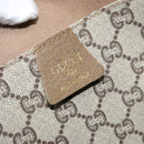 GUCCI GG Plus Supreme Web Sherry Line Tote Bag PVC Beige Gold Auth ep13405-19