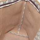 GUCCI GG Plus Supreme Web Sherry Line Tote Bag PVC Beige Gold Auth ep13405-21