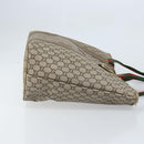 GUCCI GG Plus Supreme Web Sherry Line Tote Bag PVC Beige Gold Auth ep13405-3