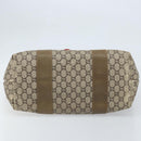 GUCCI GG Plus Supreme Web Sherry Line Tote Bag PVC Beige Gold Auth ep13405-5