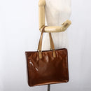 LOUIS VUITTON Monogram Vernis Columbus Tote Bag Bronze M91134 LV Auth ep13407-22