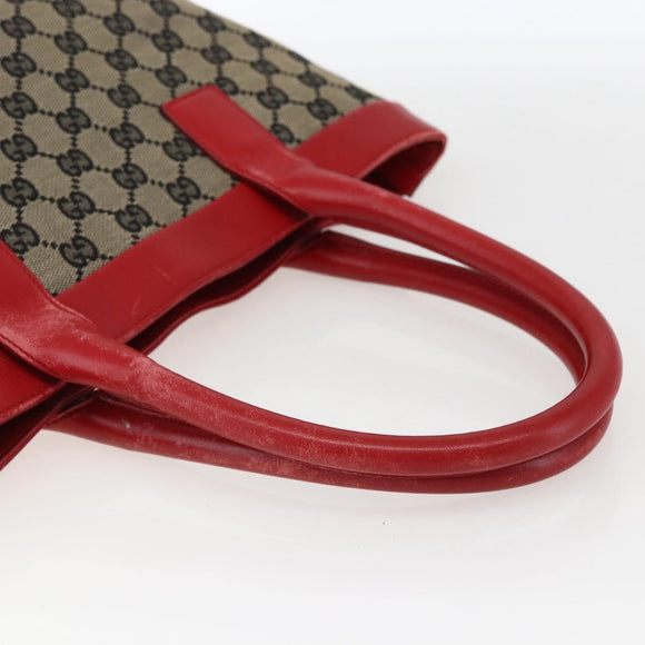 GUCCI GG Canvas Tote Bag Navy 002 1119 Auth ep13408