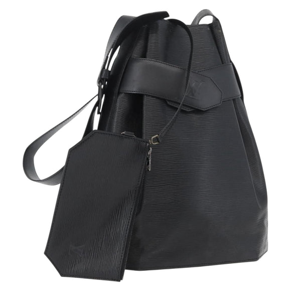 LOUIS VUITTON Epi Sac Depaule GM Shoulder Bag Black M80155 LV Auth ep13409