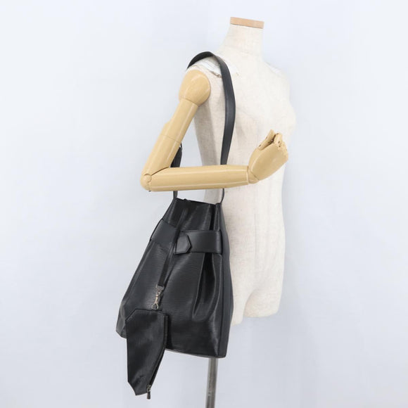 LOUIS VUITTON Epi Sac Depaule GM Shoulder Bag Black M80155 LV Auth ep13409