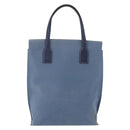 LOEWE Tote Bag Canvas Light Blue Silver Auth ep13411-2
