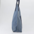 LOEWE Tote Bag Canvas Light Blue Silver Auth ep13411-4