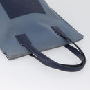 LOEWE Tote Bag Canvas Light Blue Silver Auth ep13411-7