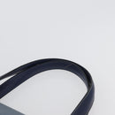 LOEWE Tote Bag Canvas Light Blue Silver Auth ep13411-14