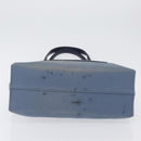 LOEWE Tote Bag Canvas Light Blue Silver Auth ep13411-5