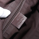 GUCCI GG Canvas Shoulder Bag Beige Silver 145857 Auth ep13417-15