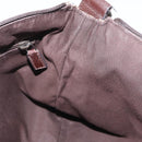 GUCCI GG Canvas Shoulder Bag Beige Silver 145857 Auth ep13417-17