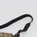 GUCCI GG Canvas Shoulder Bag Beige Silver 145857 Auth ep13417-8