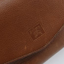 Burberrys Shoulder Bag Leather Brown Gold Auth ep13419-17