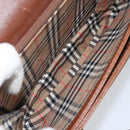 Burberrys Shoulder Bag Leather Brown Gold Auth ep13419-12