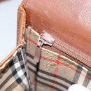 Burberrys Shoulder Bag Leather Brown Gold Auth ep13419-20