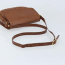 Burberrys Shoulder Bag Leather Brown Gold Auth ep13419-7