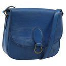 LOUIS VUITTON Epi Saint Cloud GM Shoulder Bag Toledo Blue M52195 LV Auth ep13420-1