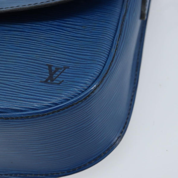 LOUIS VUITTON Epi Saint Cloud GM Shoulder Bag Toledo Blue M52195 LV Auth ep13420