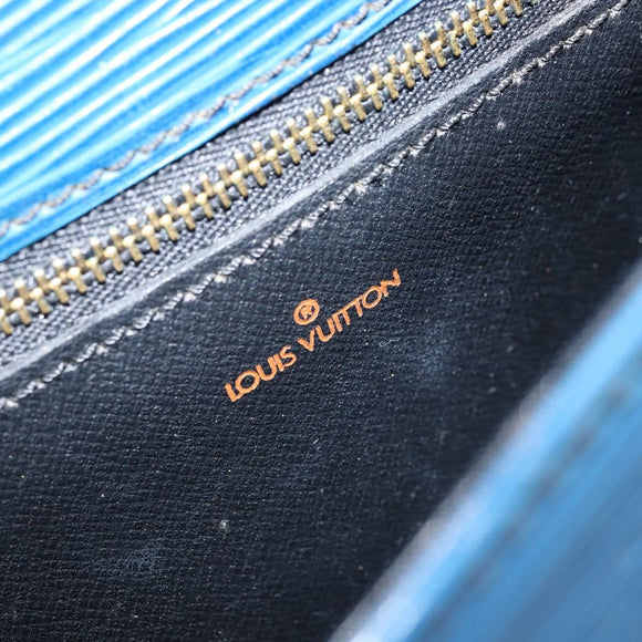LOUIS VUITTON Epi Saint Cloud GM Shoulder Bag Toledo Blue M52195 LV Auth ep13420
