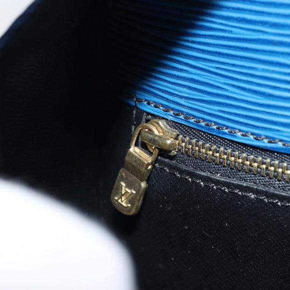 LOUIS VUITTON Epi Saint Cloud GM Shoulder Bag Toledo Blue M52195 LV Auth ep13420