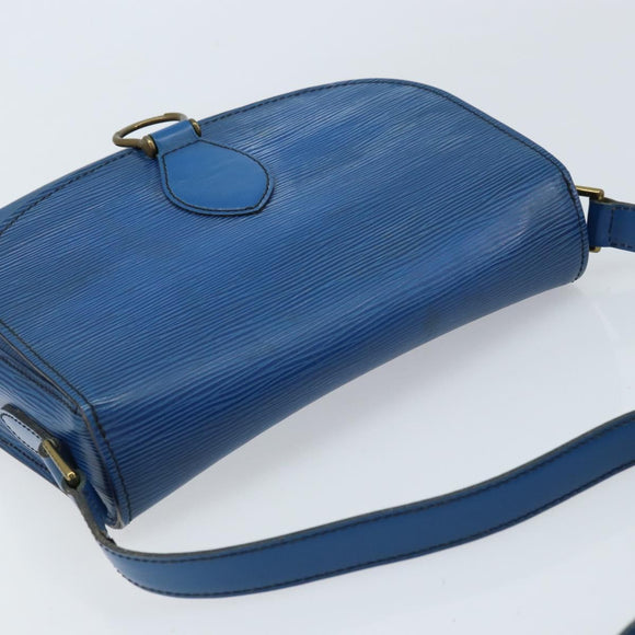 LOUIS VUITTON Epi Saint Cloud GM Shoulder Bag Toledo Blue M52195 LV Auth ep13420