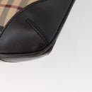 BURBERRY Nova Check Shoulder Bag PVC Beige Gold Auth ep13421V-13