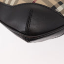 BURBERRY Nova Check Shoulder Bag PVC Beige Gold Auth ep13421V-14