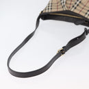 BURBERRY Nova Check Shoulder Bag PVC Beige Gold Auth ep13421V-7