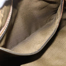 FENDI Zucca Canvas Handtasche Braun Schwarz Auth ep13422-21