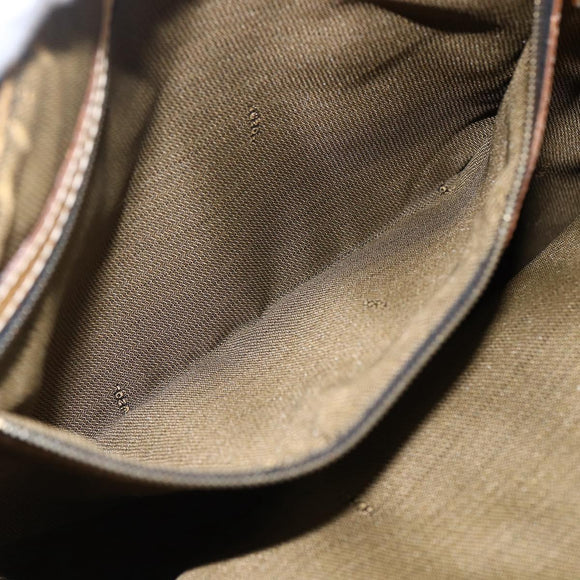 FENDI Zucca Canvas Handtasche Braun Schwarz Auth ep13422