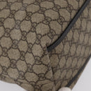 GUCCI GG Supreme Tote Bag PVC Beige Silver 108832 Auth ep13423-12
