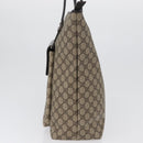 GUCCI GG Supreme Tote Bag PVC Beige Silver 108832 Auth ep13423-4