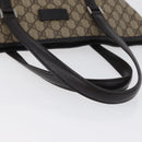 GUCCI GG Supreme Tote Bag PVC Beige Silver 108832 Auth ep13423-7