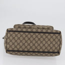 GUCCI GG Supreme Tote Bag PVC Beige Silver 108832 Auth ep13423-9