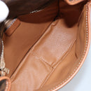 CELINE Macadam Canvas Shoulder Bag PVC Leather Brown Gold Auth ep13426-18