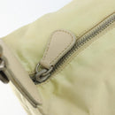 PRADA Shoulder Bag Nylon Ivory Silver Auth ep13428-18
