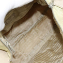PRADA Shoulder Bag Nylon Ivory Silver Auth ep13428-11