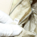 PRADA Shoulder Bag Nylon Ivory Silver Auth ep13428-12