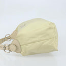 PRADA Shoulder Bag Nylon Ivory Silver Auth ep13428-4