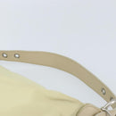 PRADA Shoulder Bag Nylon Ivory Silver Auth ep13428-8