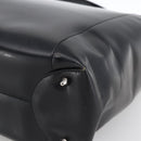 Christian Dior Maris Pearl Tote Bag Patent leather Black Silver Auth ep13429-10
